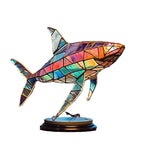Wildlife Art with Base Wild Animal Desktop Decorations
