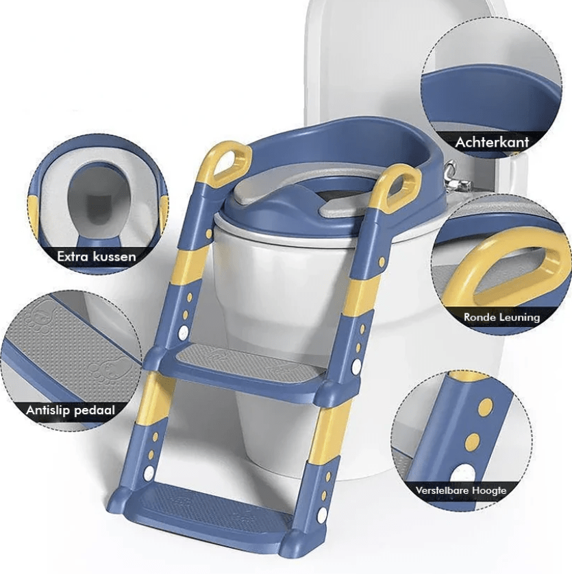 Ergonomic potty trainer for safe toilet fun