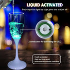 LED Lighted Champagne Glass