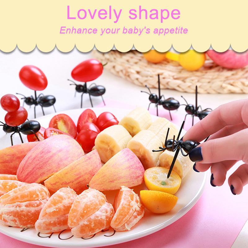 Busy Ants Move Fruit Fork