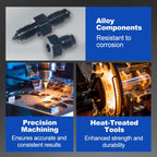 Universal tool for flaring brake lines for cars