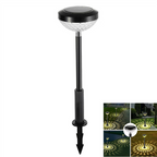 Solar Garden Lamp with Color Change – LED Garden Lighting for Outdoor Use with Flower Pattern