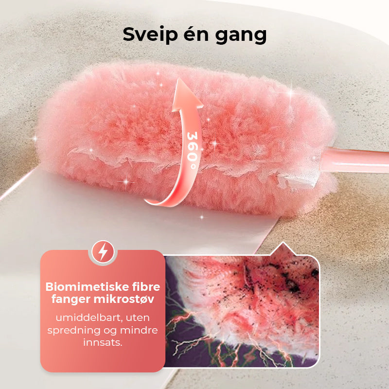 Folding reusable dust brush for cleaning