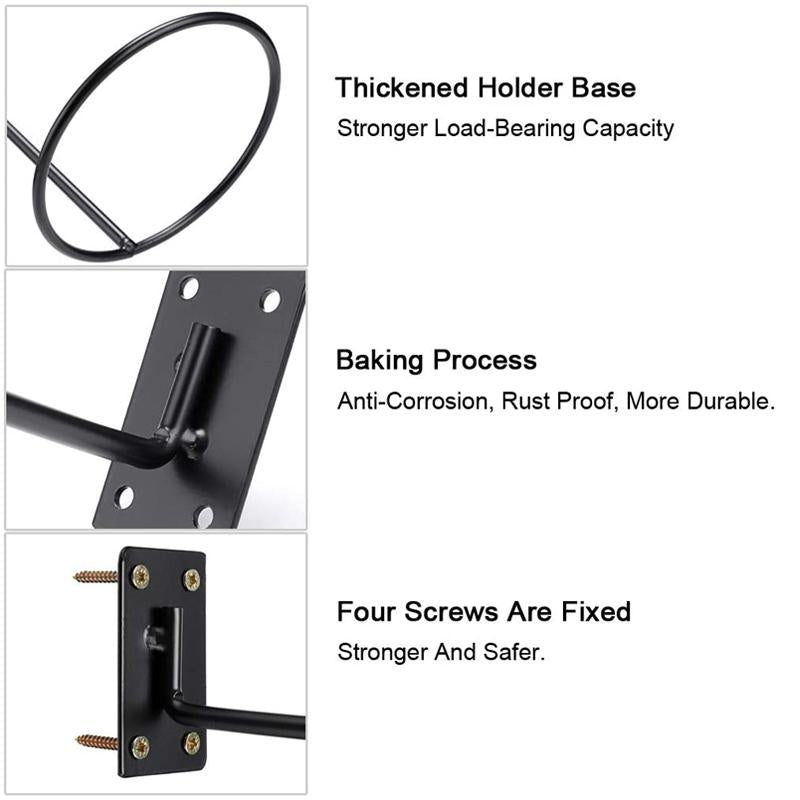 Wall-mounted helmet holder