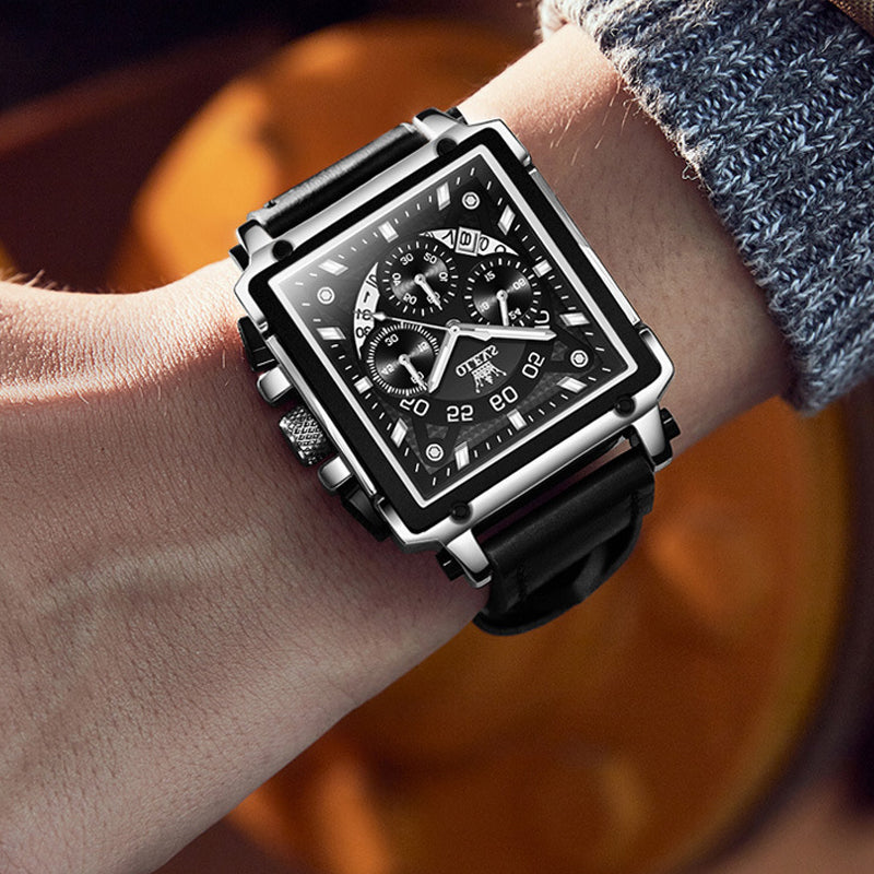 Olevs® Luminous Luxury Square Business Automatic Mechanical Watch