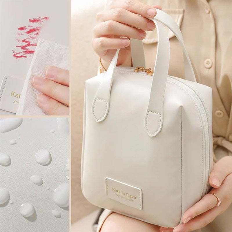 Large capacity waterproof cosmetic bag