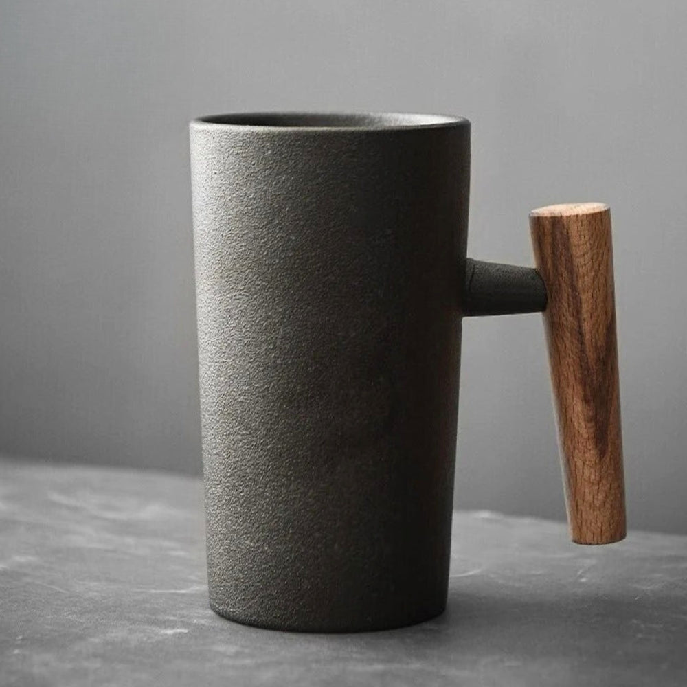 Nordic Latte Mugs with Earthy Design - NatureSip