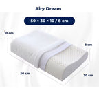 EcoNeck Comfort | 100% Natural Latex Orthopedic Pillow - for Neck Pain - Comfortable and Supportive Pillow - Better Sleep - Wellness