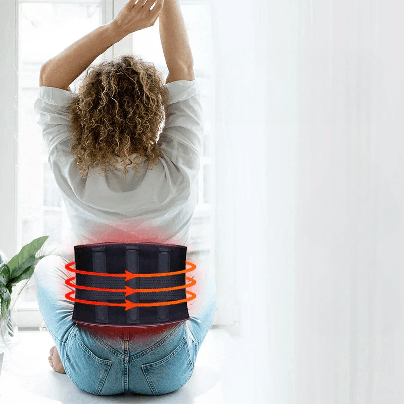 Ergonomic heating belt against back pain & tension
