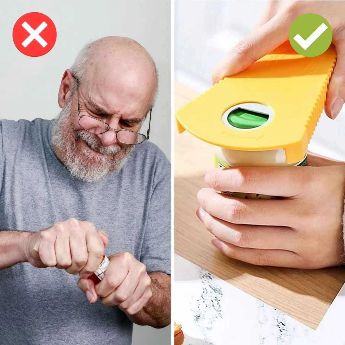 Ergonomic bottle opener with practical handle for easy use