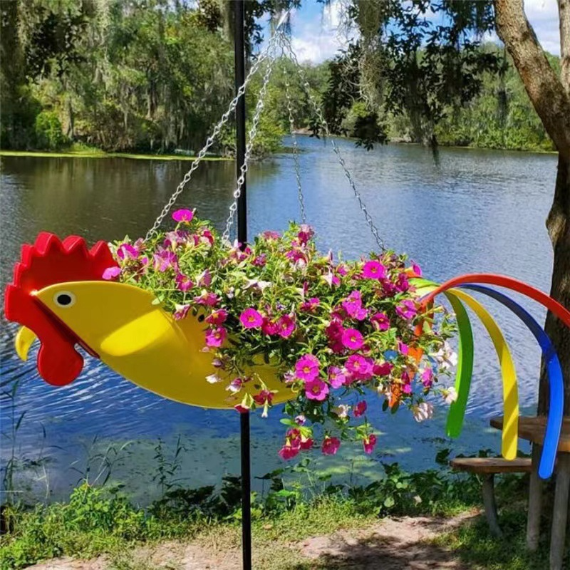 GardenChicken Hanging Pot – The fun decorative bowl for flowers & herbs