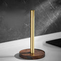 Marble paper towel holder – gold details for exceptional style