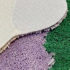 Abstract Color Block Rug made of Cotton-Polyester