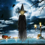 Glowing Hand-Holding Halloween Witch Decor