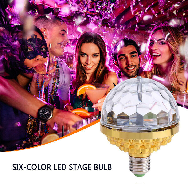 LED Disco Ball Colorful Rotating Lightbulb