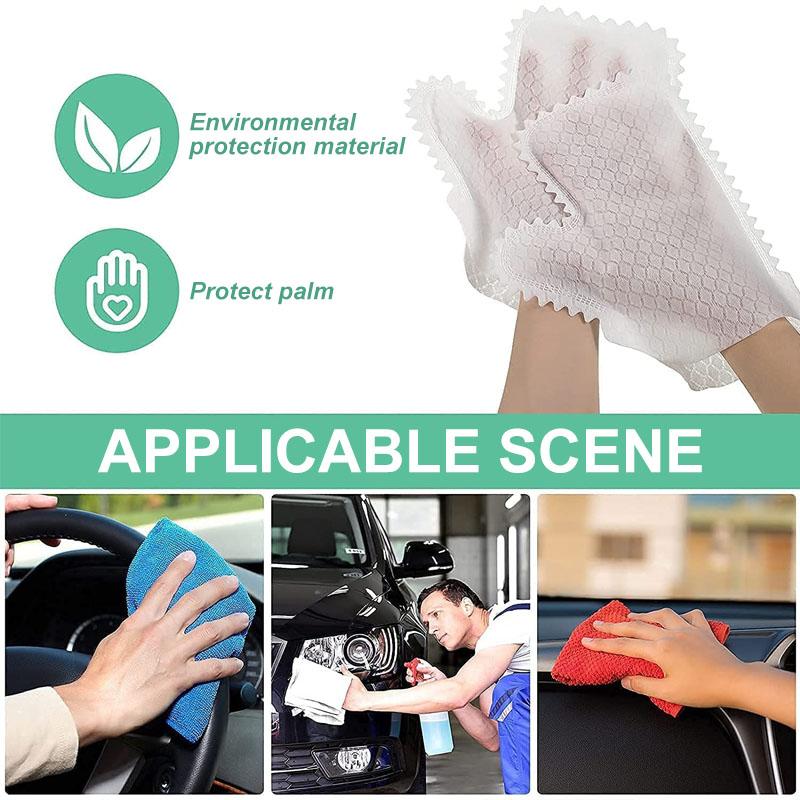 Fish scale cleaning dust gloves