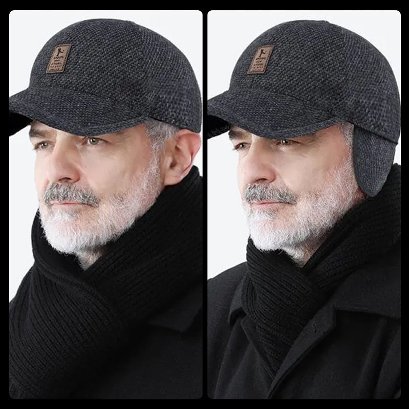 Winter baseball cap with ear protectors