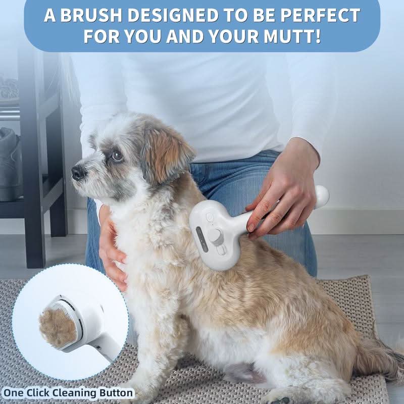 With massage effect & easy-clean button for stress-free grooming