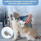 With massage effect & easy-clean button for stress-free grooming