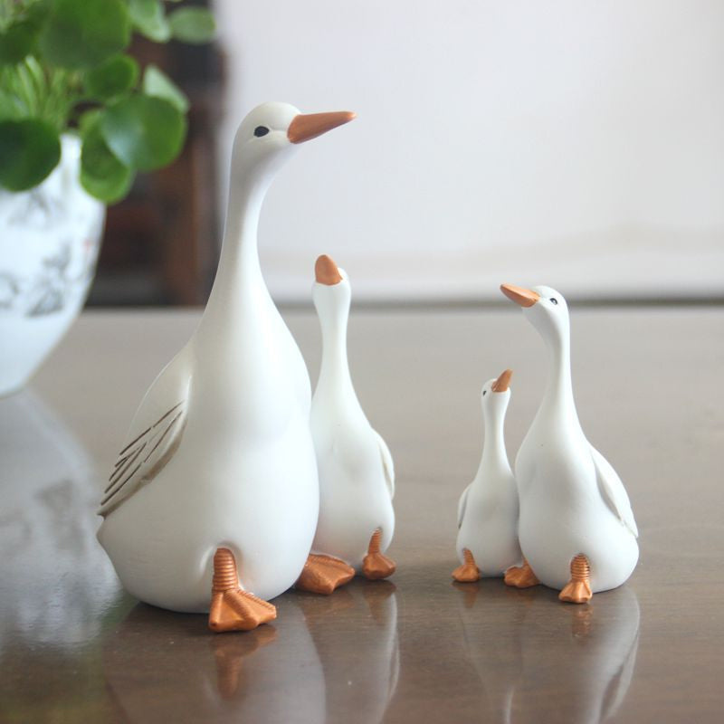 Harz Simulation Duck Art Ornament