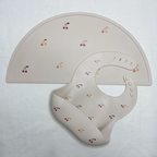 Silicone Placemat for Kids – Non-Slip Table Mat in Crescent Shape