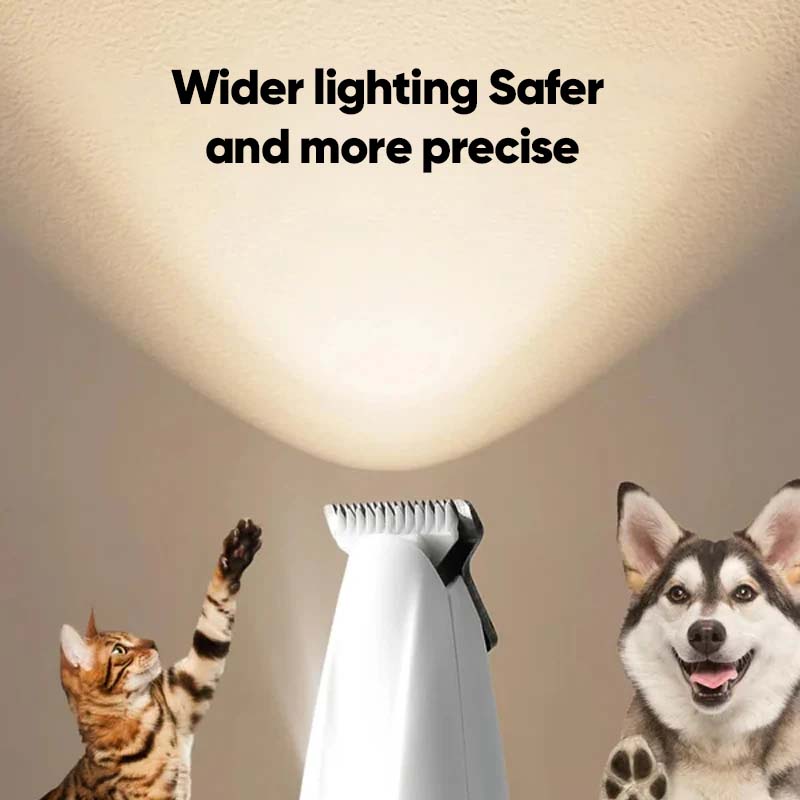 Pet Hair Clipper with LED Light