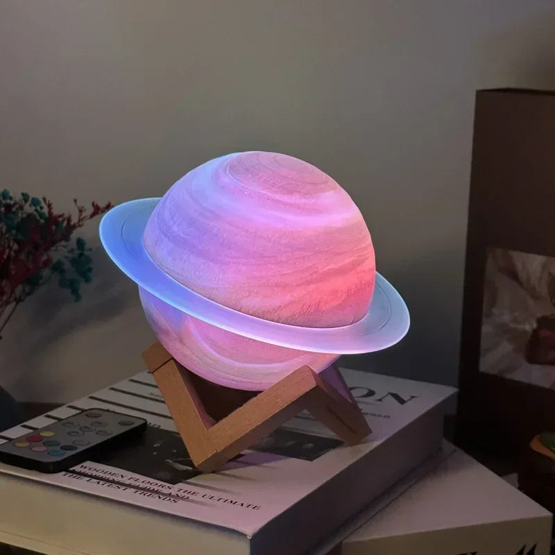 Galaxy Saturn Bluetooth Speaker with Night Light