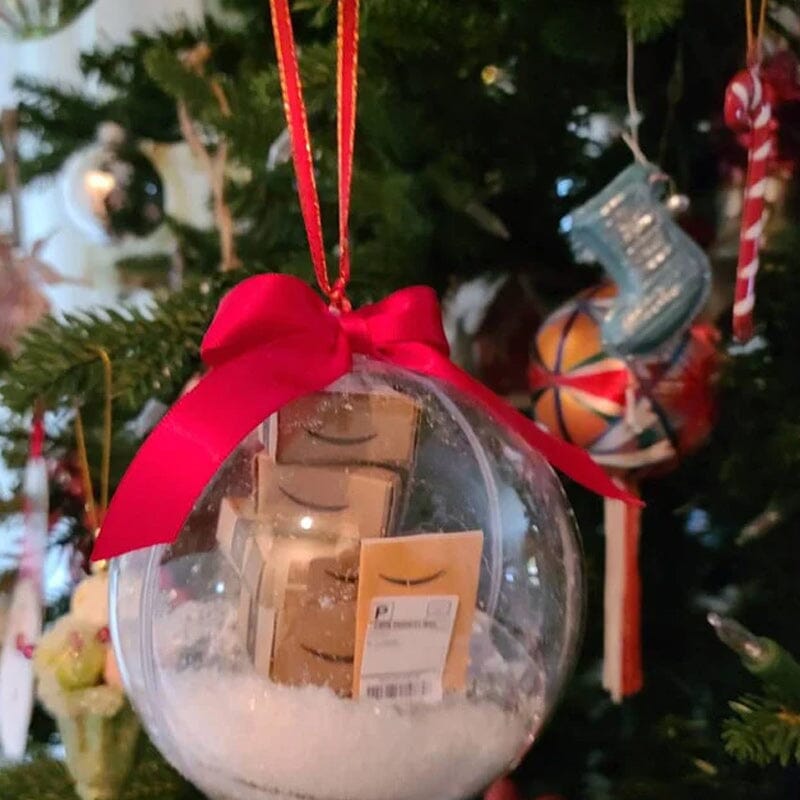 Christmas ornament transparent ball