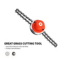 Garden lawn stainless steel chain cutter head