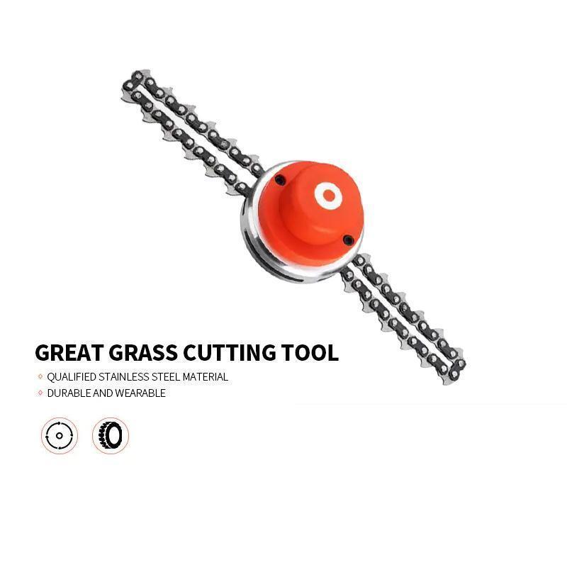 Garden lawn stainless steel chain cutter head