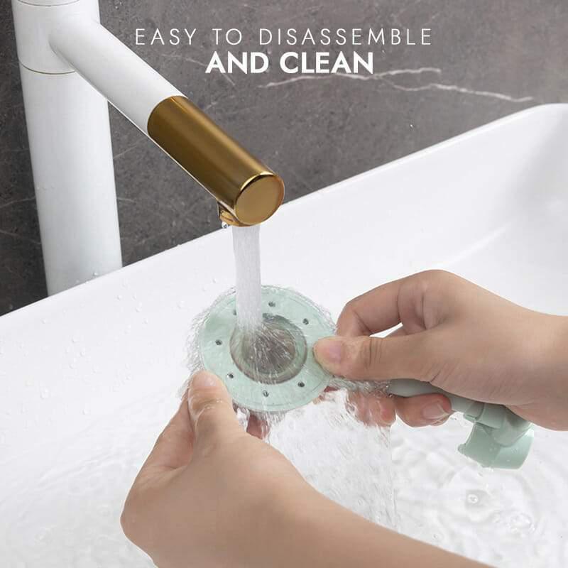 Shower shelf with hooks