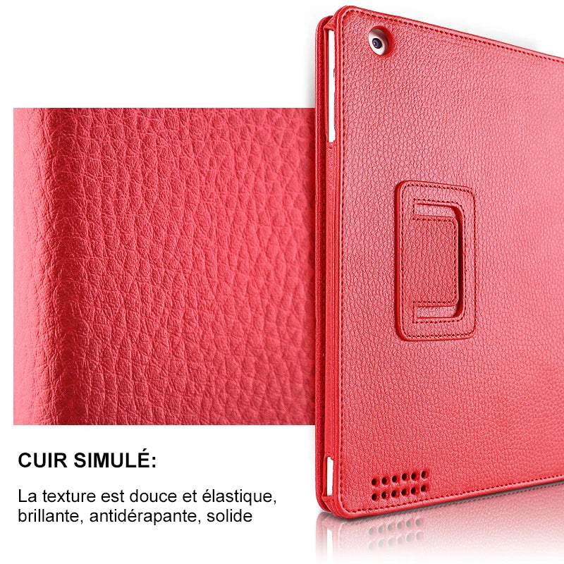 Tablet case with sleep/wake function