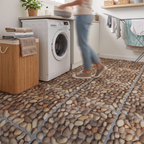Peel and Stick PVC Flooring Matt Vinyl Flooring with Stone Look