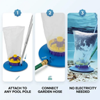 Large Pool Leaf Vacuum | Powerful Suction, Easy Maneuverability & Ideal for Inground and Above Ground Swimming Pools