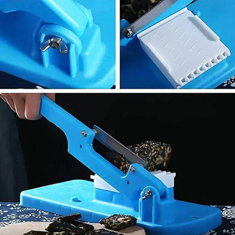 Manual Multifunctional Food Slicer – Robust Meat & Vegetable Slicer for Frozen Goods