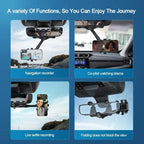 Multifunctional 360 Rotatable Car Rearview Mirror Phone Holder