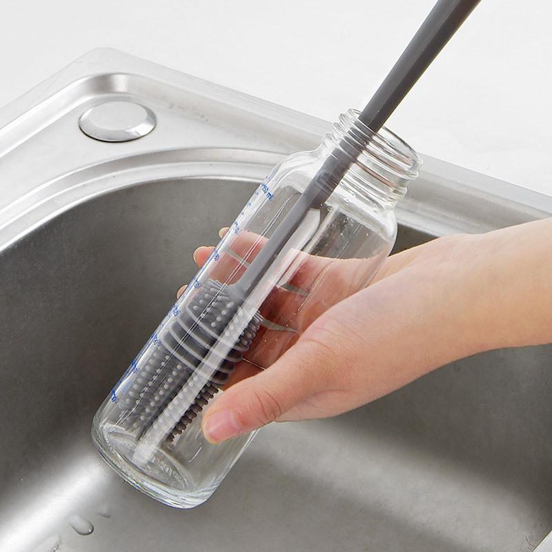 Universal bottle cleaning brush and cup brush