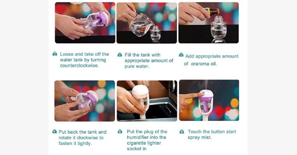 Car Humidifier and Aroma Diffuser – Let your car smell good!