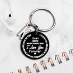 To my son/daughter keychain (BLACK)