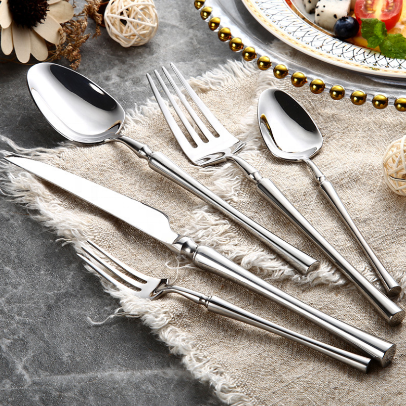 Classic Stainless Steel Set with Elegant Handles