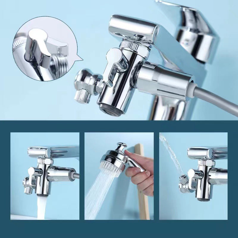 Extension with a valve and three fins
