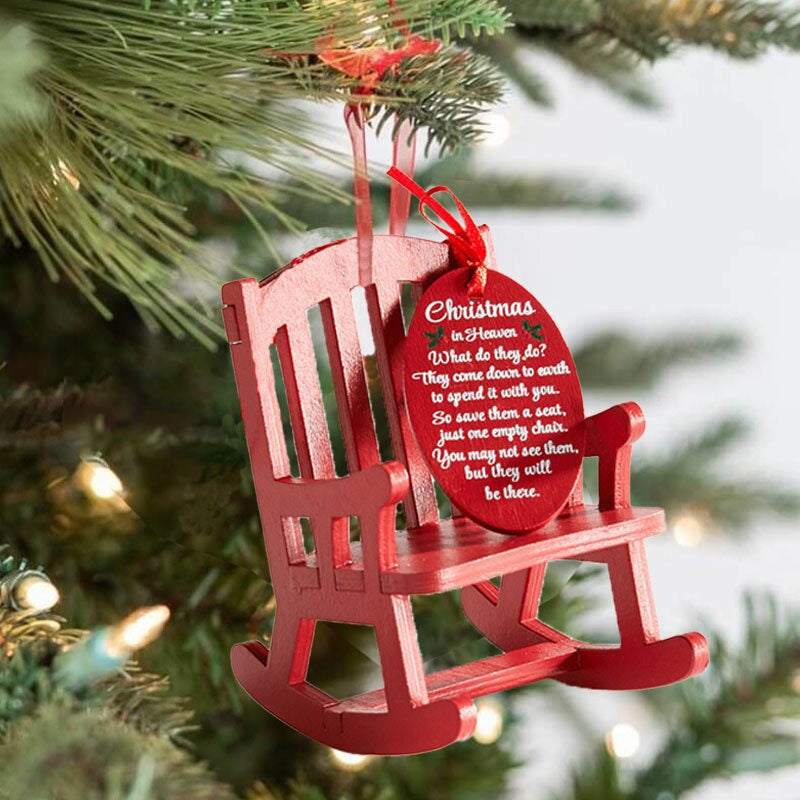 Christmas in Heaven Rocking Chair Ornaments