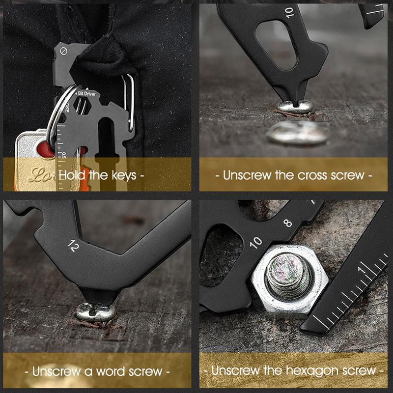 Portable multifunctional EDC keychain