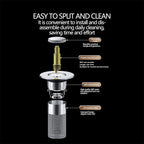 Sink drain strainer hair catcher