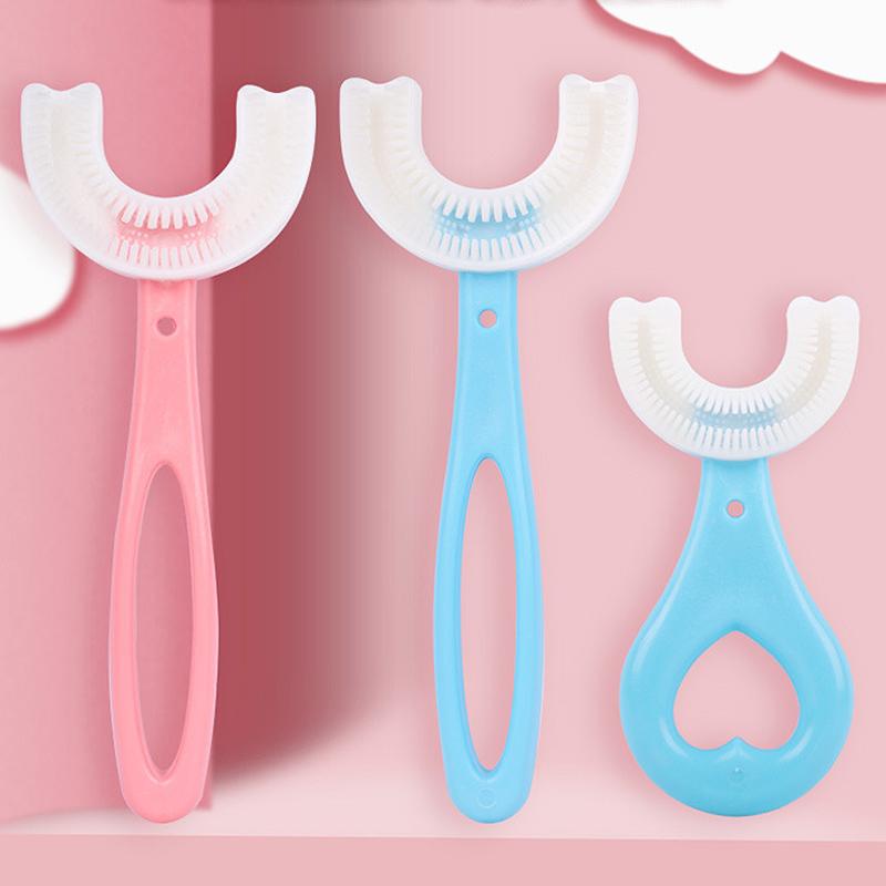 U-shaped toothbrush for children