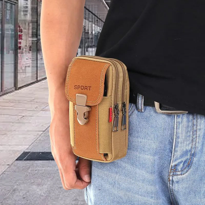 Multifunctional Belt Phone Bag for Men