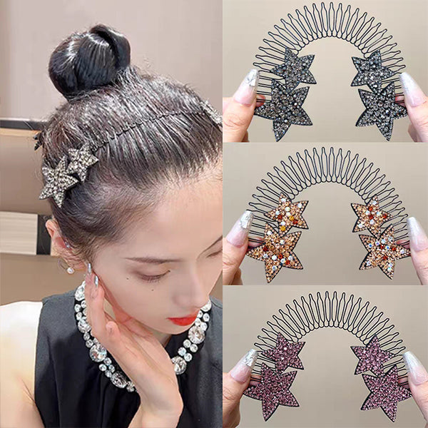 Invisible star hairpin