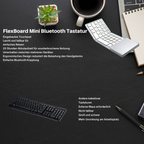Foldable Bluetooth Keyboard with Touchpad | Portable Wireless Mini Keyboard for Windows, Mac, iOS & Android