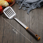 Wood Grain Stainless Steel Utensils | 6pcs Set