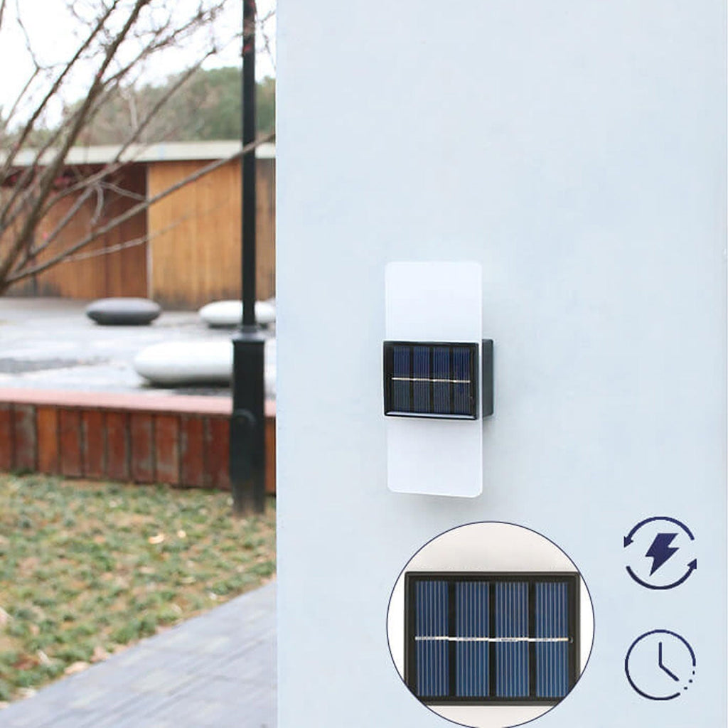 LumaZen Solar LED Wall Lamp | Weatherproof | Solar Powered Outdoor Lighting | Garden & Patio Decor